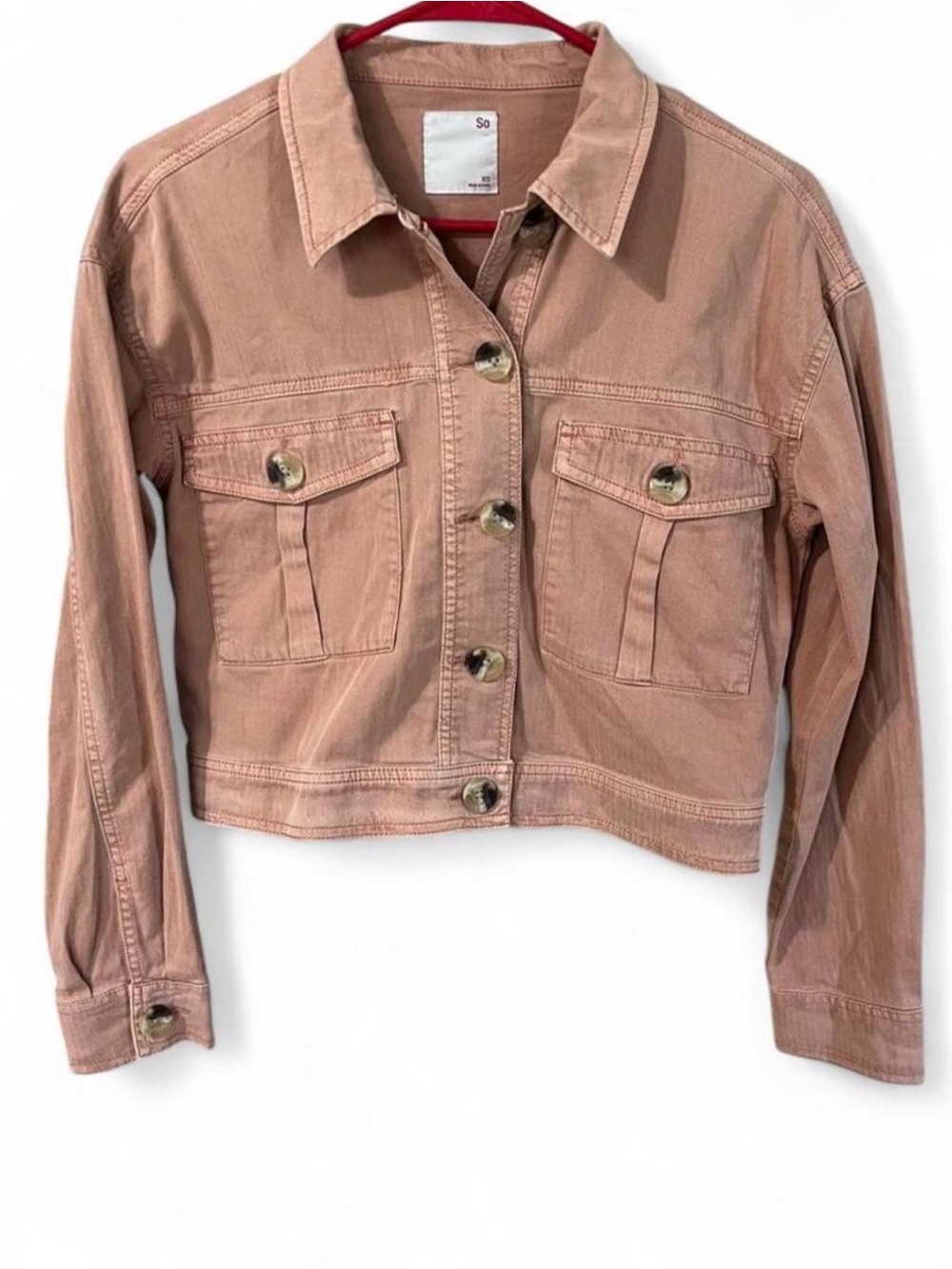 SO Dusty Rose Women's Cropped Jacket